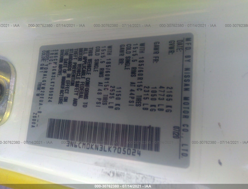 3N6CM0KN3LK705024
