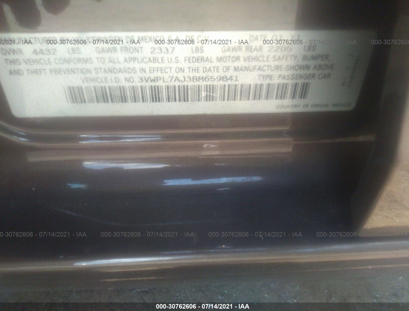 3VWPL7AJ3BM659841
