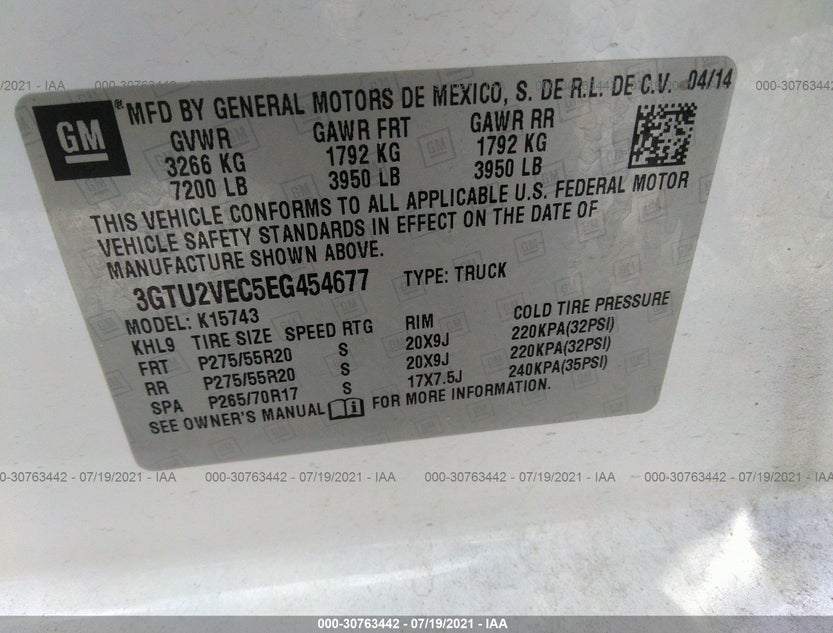 3GTU2VEC5EG454677