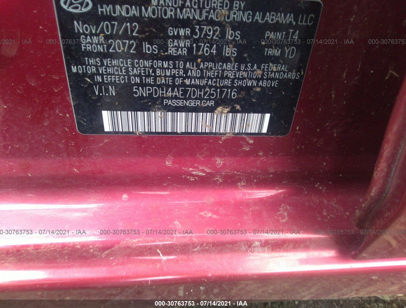 5NPDH4AE7DH251716