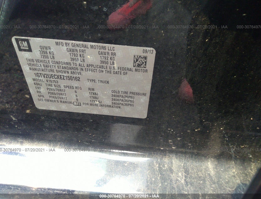 1GTV2UECXEZ150162