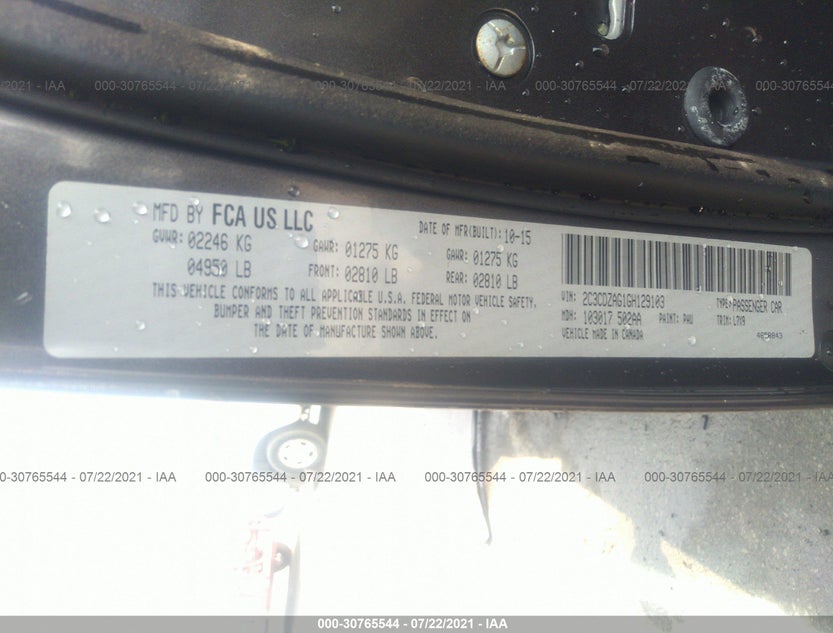 2C3CDZAG1GH129103