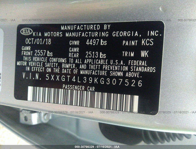 5XXGT4L39KG307526