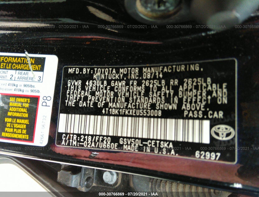4T1BK1FKXEU553008