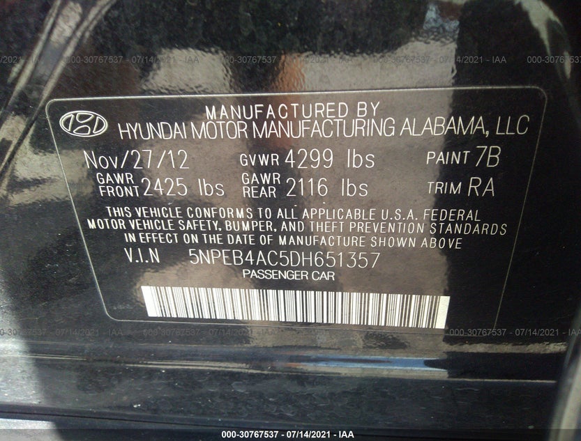 5NPEB4AC5DH651357