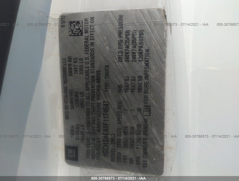 1GCHSAEA8F1174647