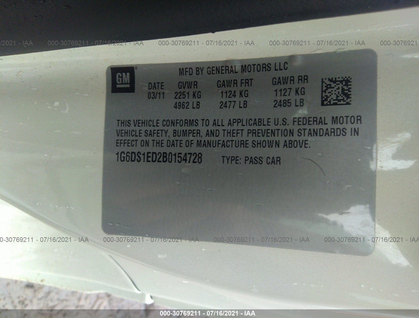 1G6DS1ED2B0154728