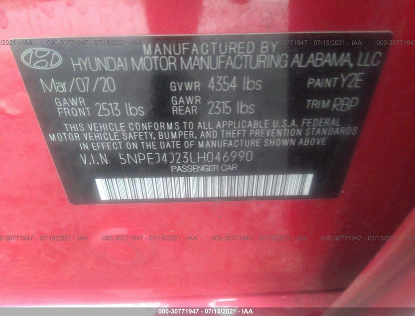 5NPEJ4J23LH046990