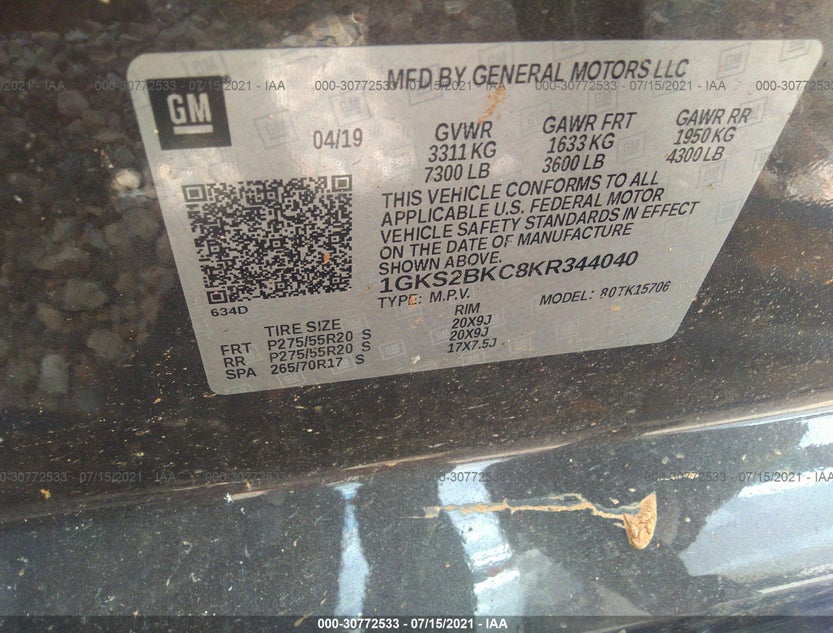 1GKS2BKC8KR344040