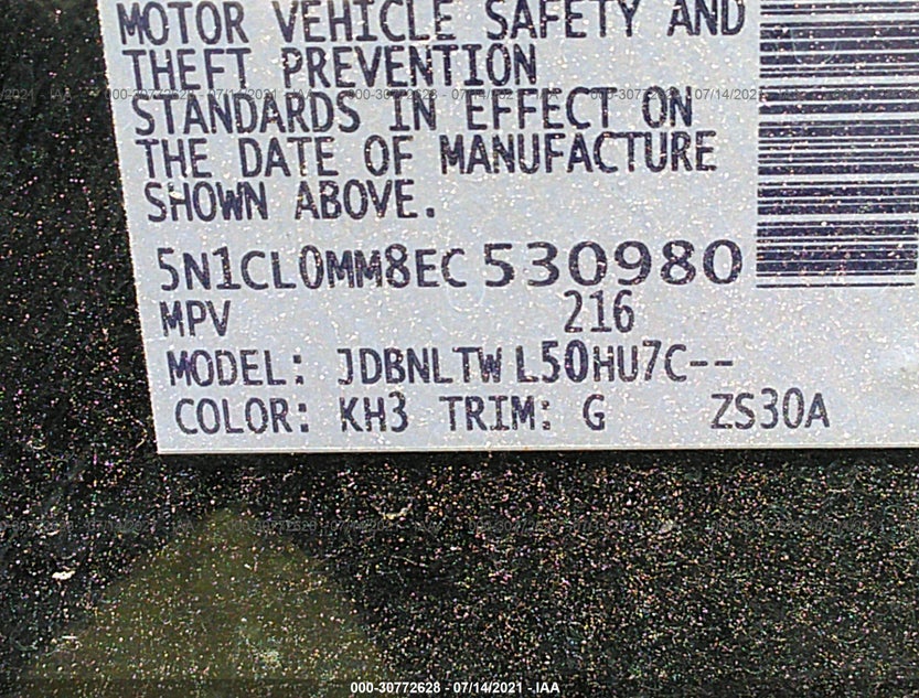 5N1CL0MM8EC530980