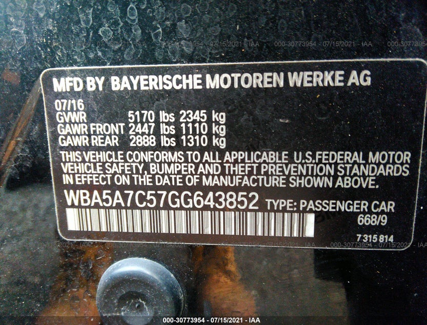 WBA5A7C57GG643852