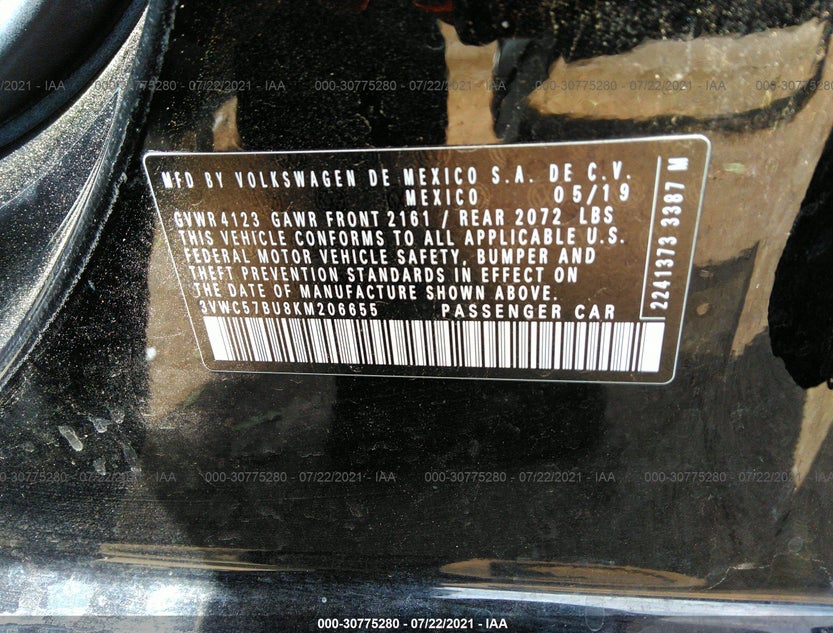 3VWC57BU8KM206655