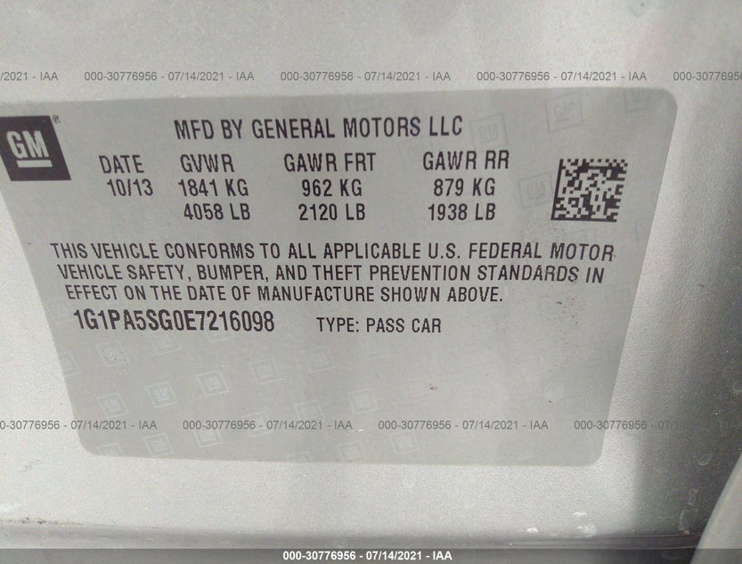 1G1PA5SG0E7216098