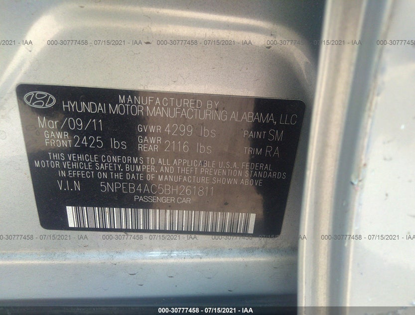 5NPEB4AC5BH261811