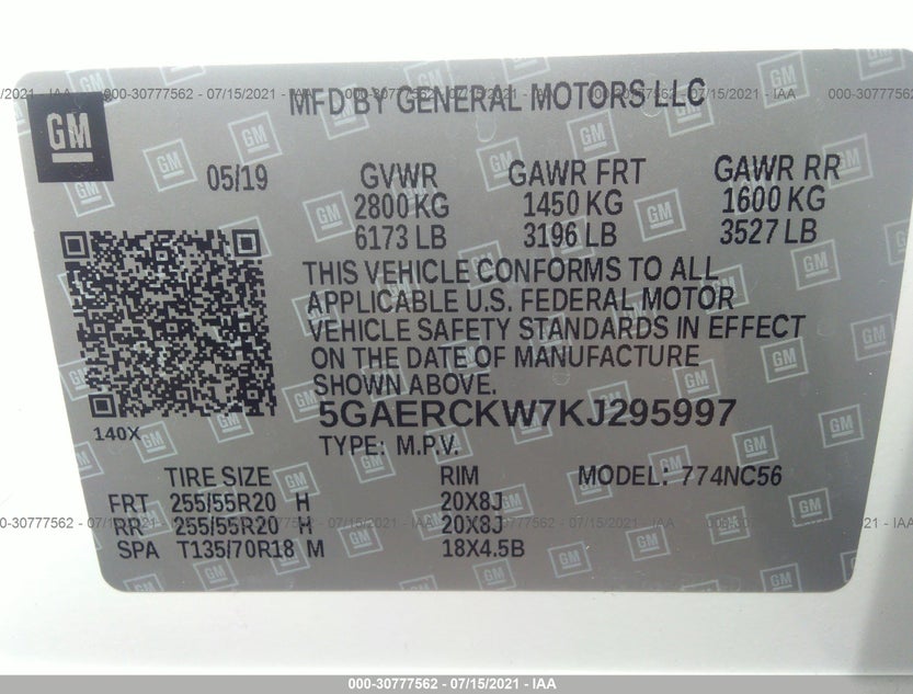 5GAERCKW7KJ295997