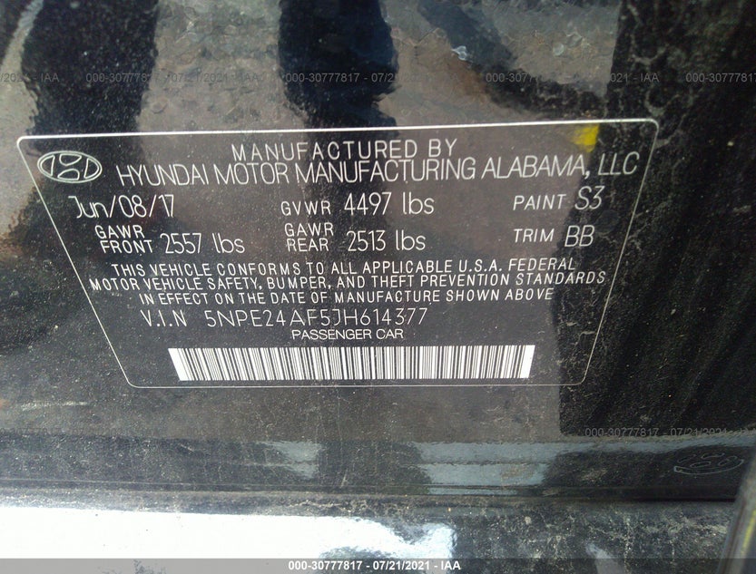 5NPE24AF5JH614377