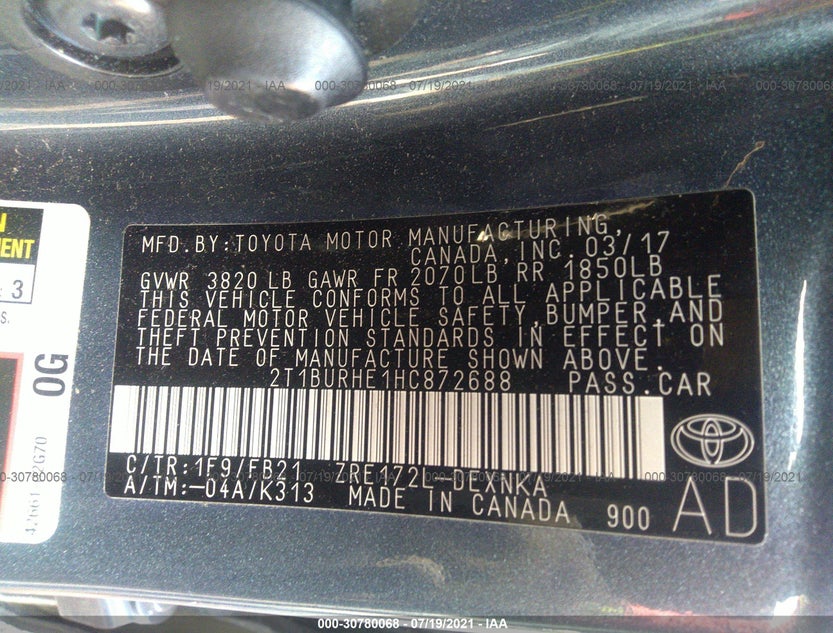 2T1BURHE1HC872688
