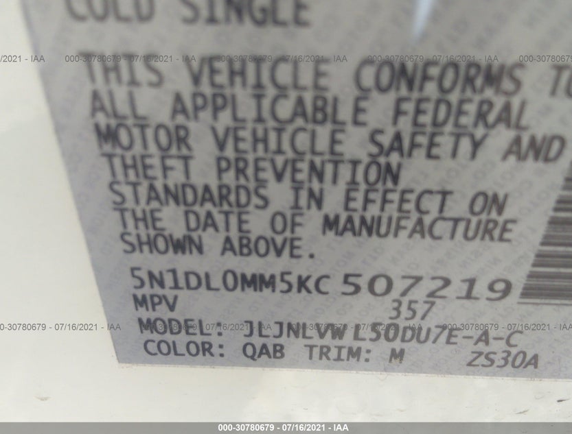 5N1DL0MM5KC507219