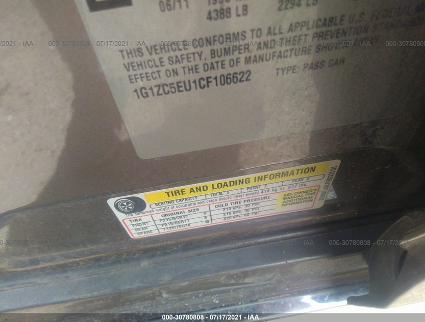 1G1ZC5EU1CF106622