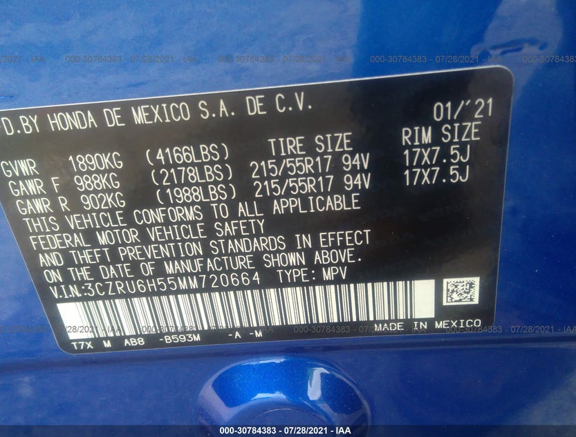 3CZRU6H55MM720664