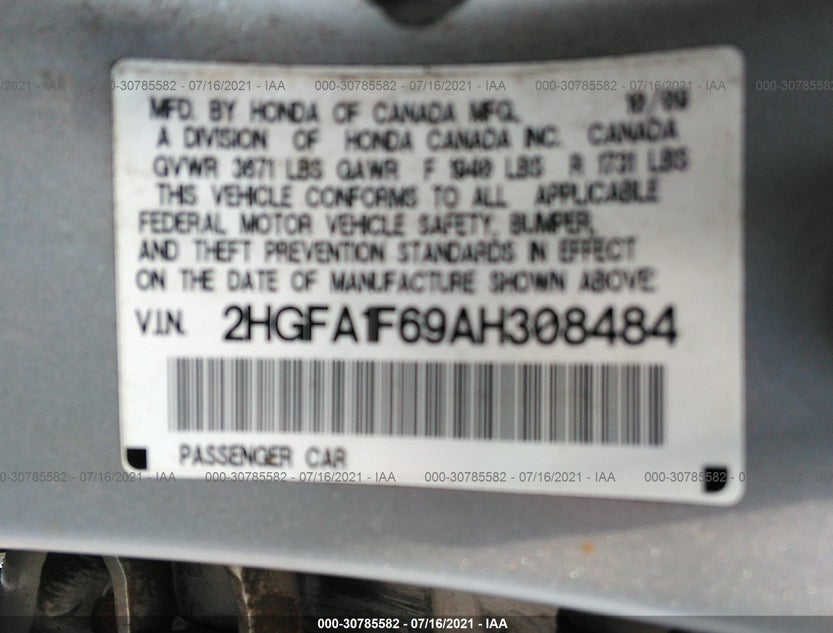 2HGFA1F69AH308484