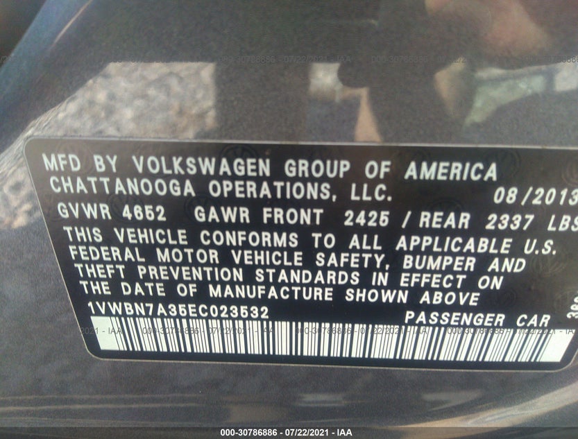 1VWBN7A35EC023532
