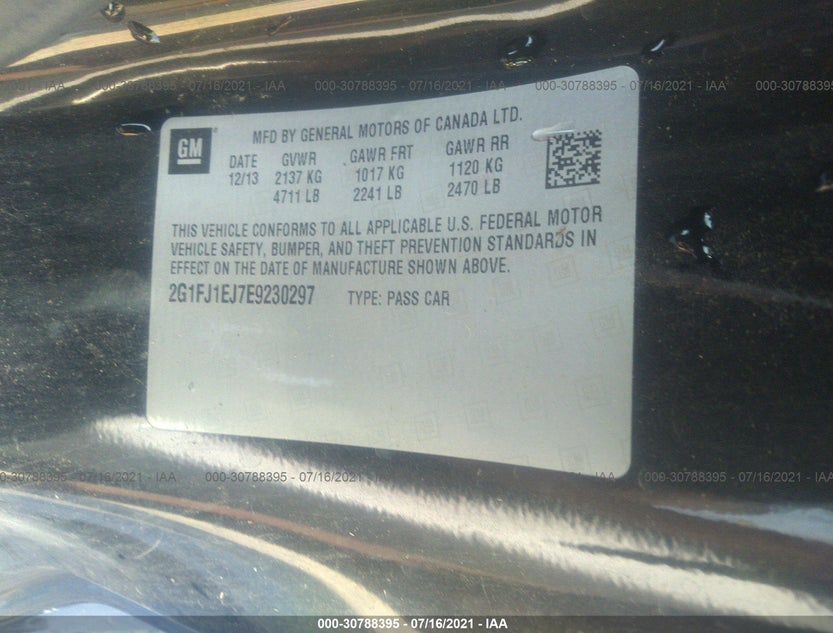 2G1FJ1EJ7E9230297