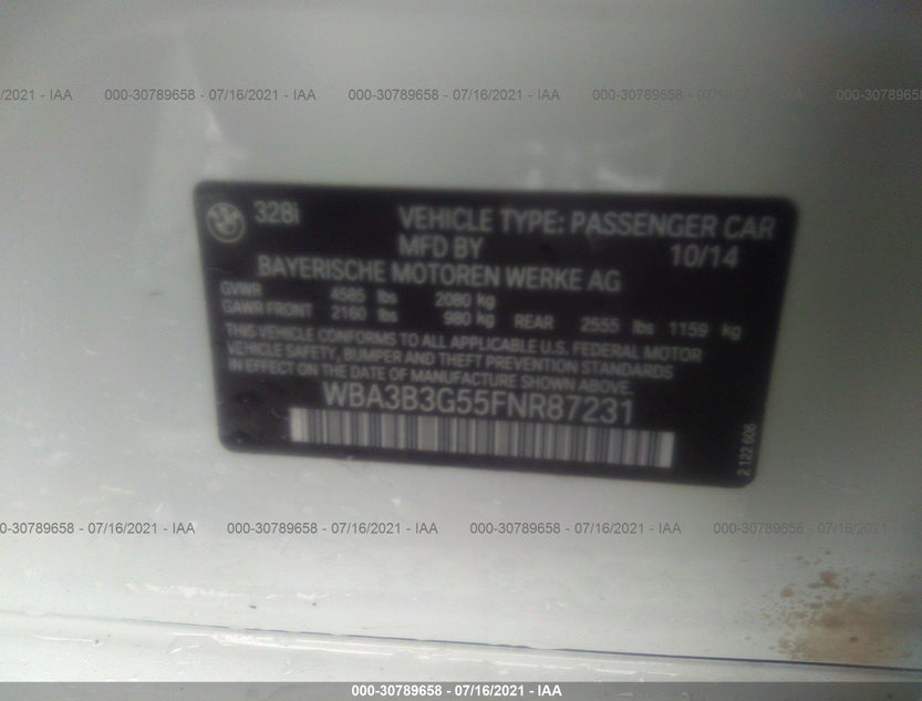 WBA3B3G55FNR87231