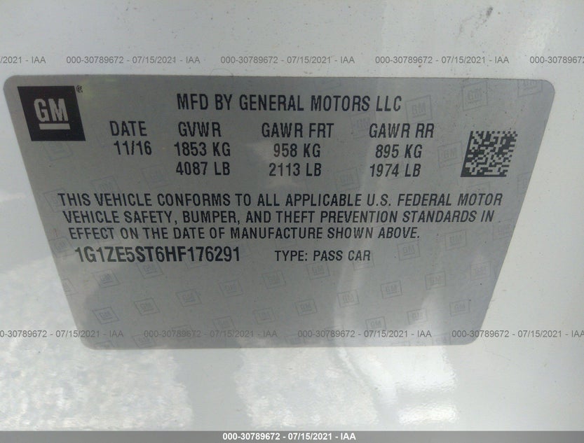 1G1ZE5ST6HF176291