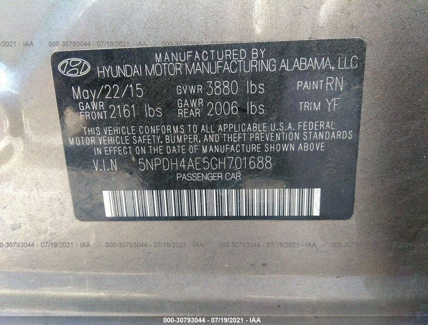 5NPDH4AE5GH701688