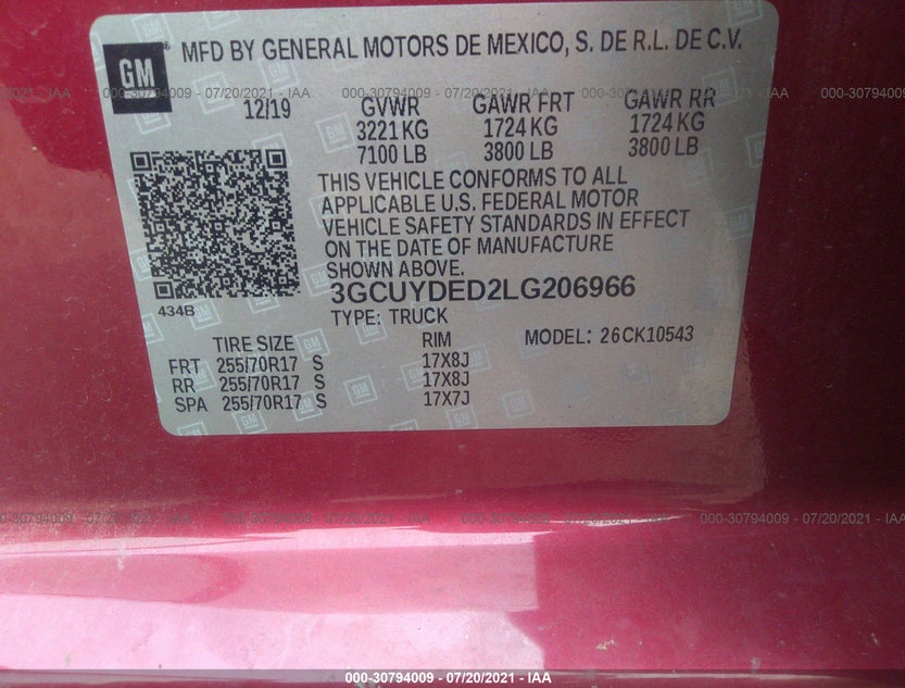 3GCUYDED2LG206966