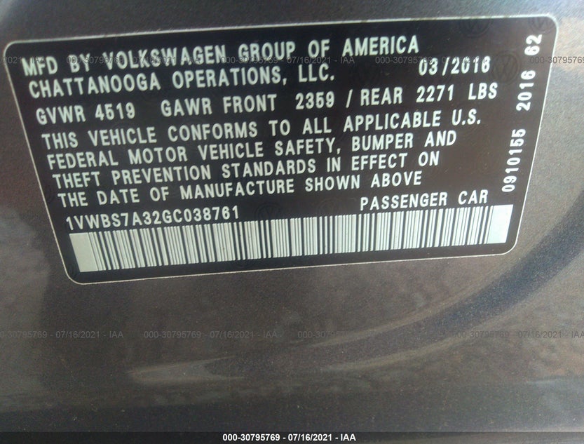 1VWBS7A32GC038761