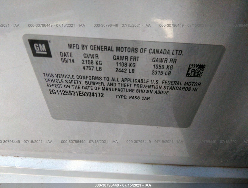 2G1125S31E9304172