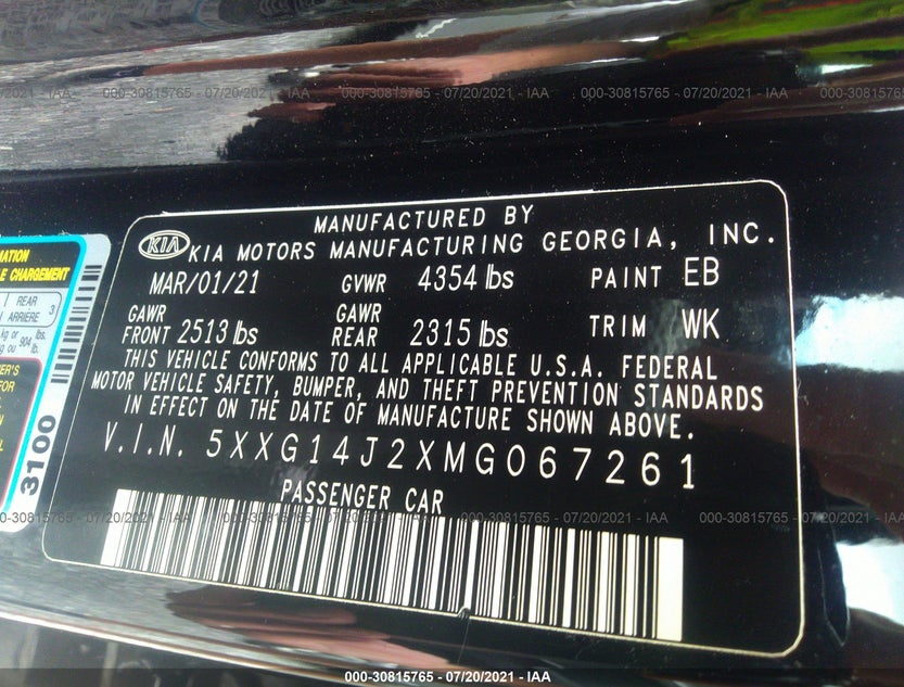 5XXG14J2XMG067261