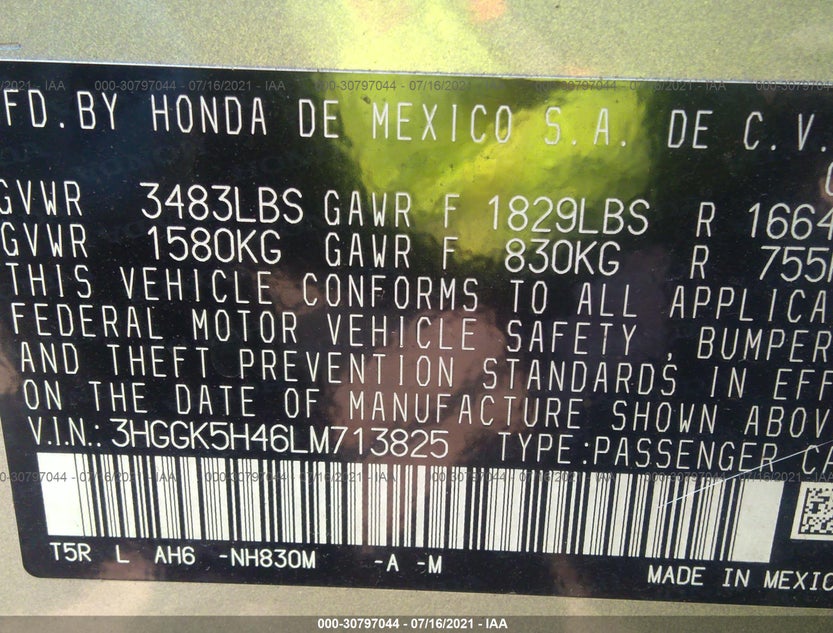 3HGGK5H46LM713825