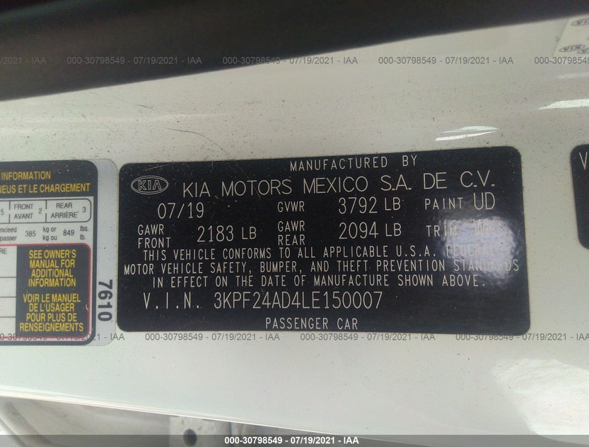 3KPF24AD4LE150007