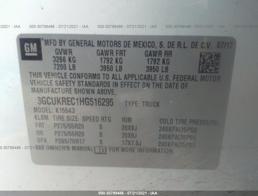 3GCUKREC1HG516295
