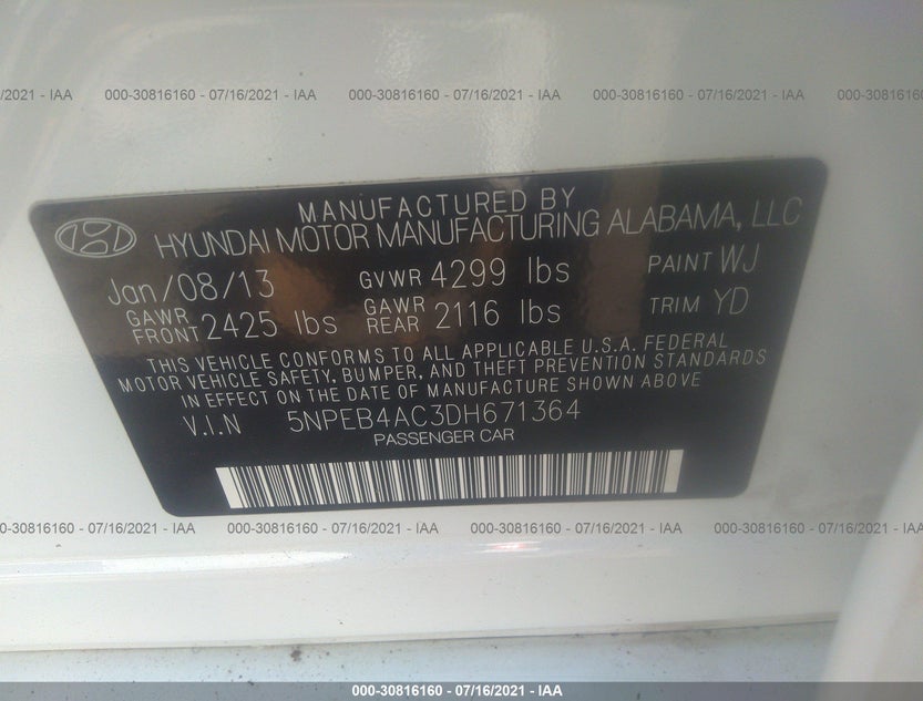 5NPEB4AC3DH671364