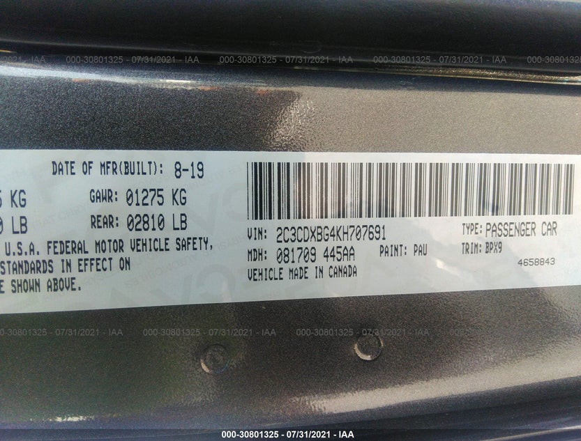 2C3CDXBG4KH707691