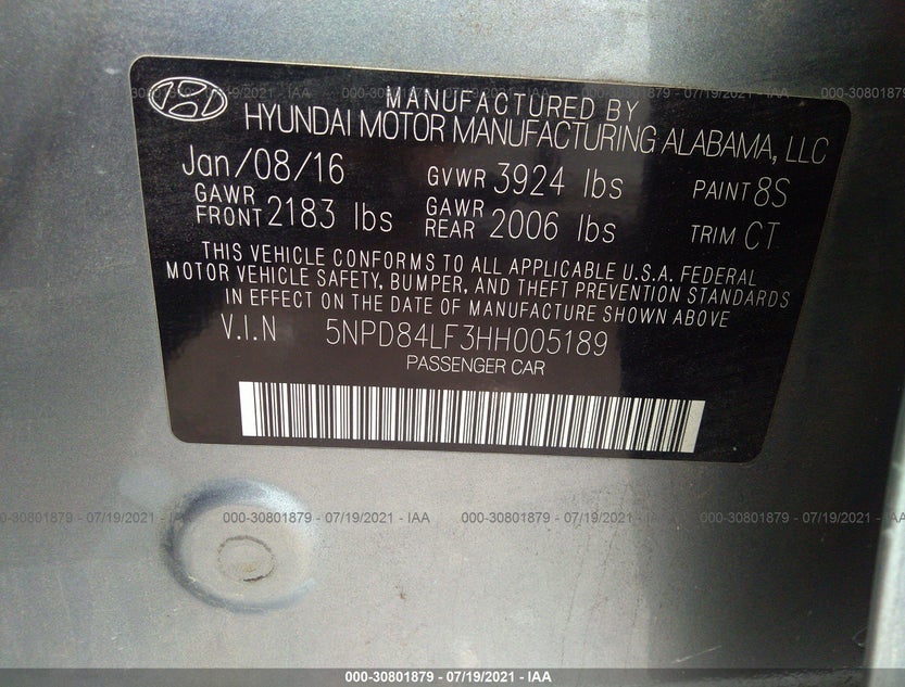 5NPD84LF3HH005189