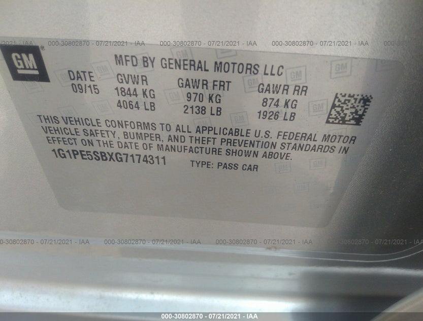 1G1PE5SBXG7174311