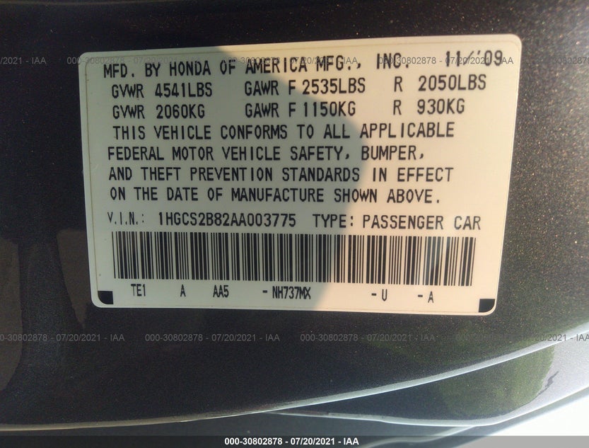 1HGCS2B82AA003775