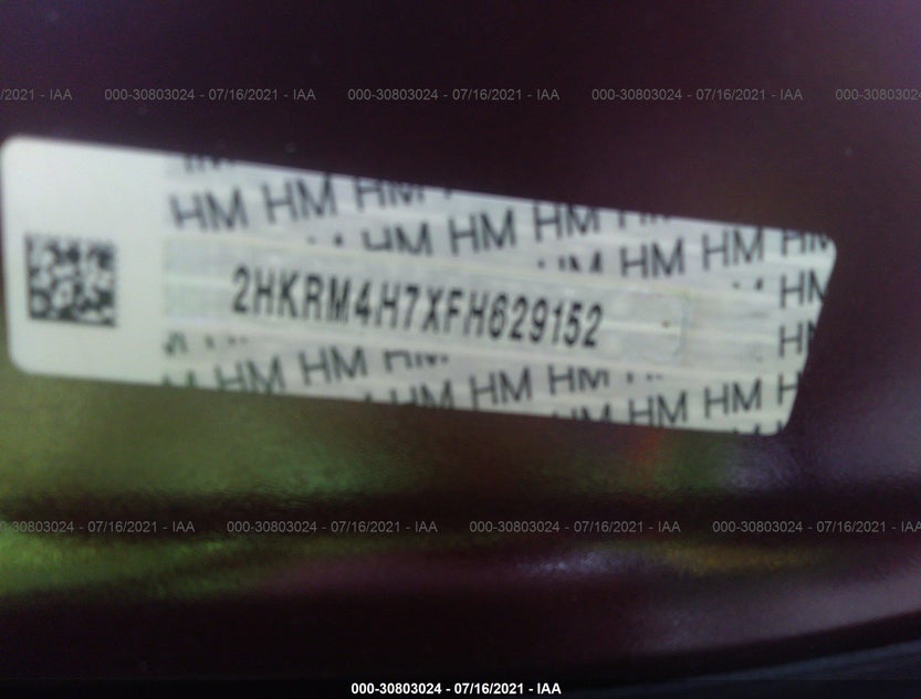 2HKRM4H7XFH629152