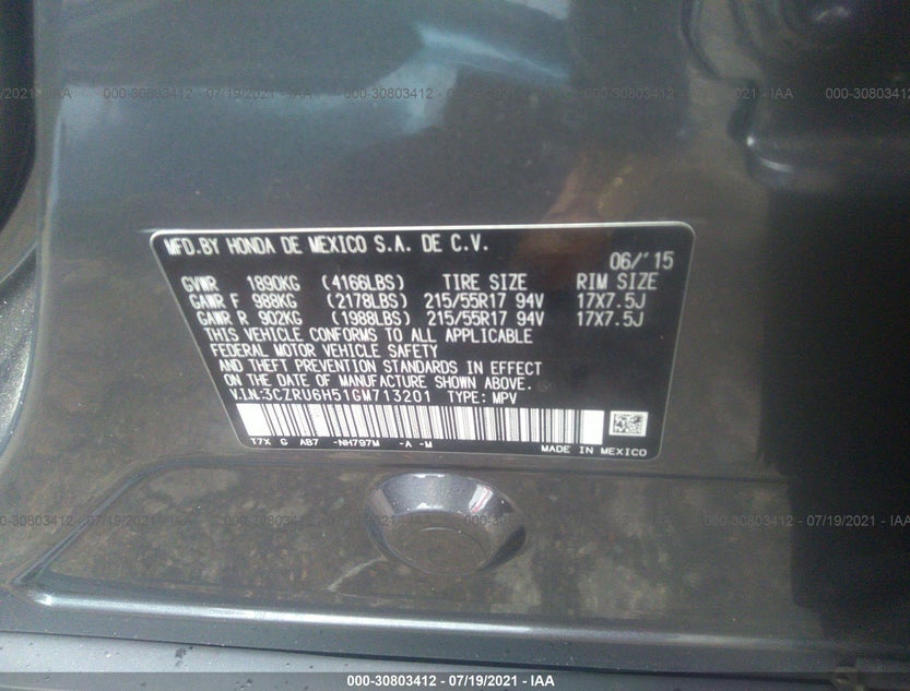 3CZRU6H51GM713201