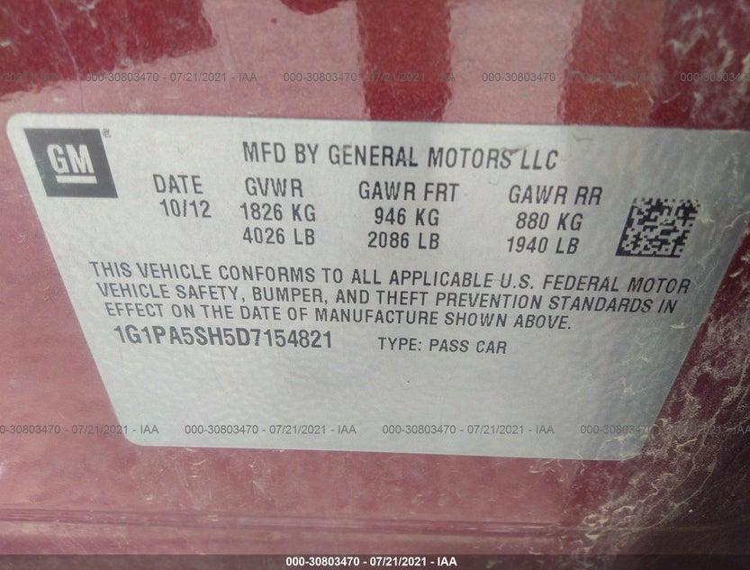 1G1PA5SH5D7154821