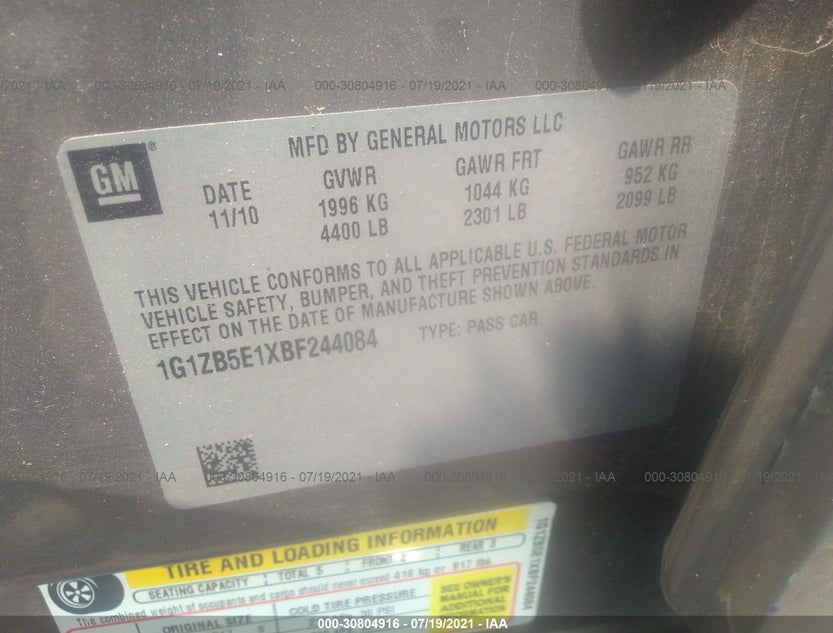 1G1ZB5E1XBF244084