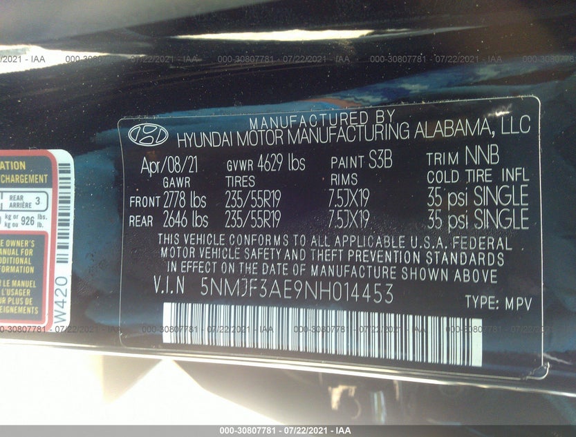 5NMJF3AE9NH014453