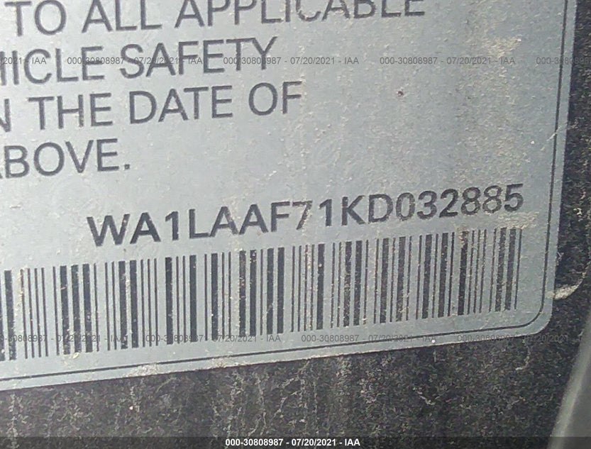 WA1LAAF71KD032885