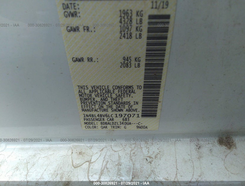 1N4BL4BV6LC197071