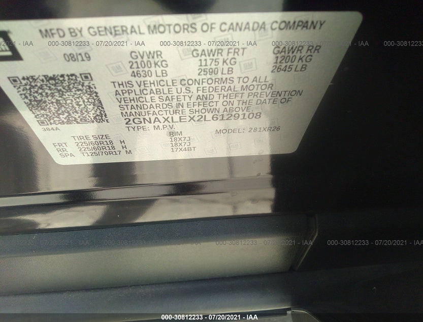 2GNAXLEX2L6129108